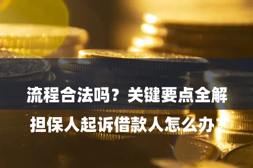 济南

担保人起诉借款人怎么办？流程合法吗？关键要点全解析