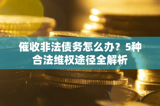 济南催收非法债务怎么办？5种合法维权途径全解析
