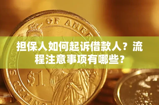 济南担保人如何起诉借款人？流程注意事项有哪些？